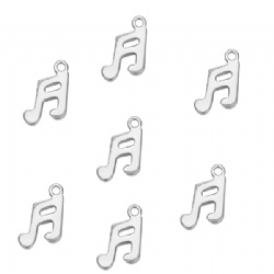 Stainless steel Pendant charms 7x13x1mm