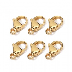 Stainless Steel Trigger lobster clasp18K Gold vacuum plated