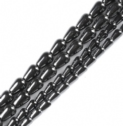 Drop 8X16MM Hematite beads16 inch per string