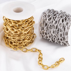 Stainless steel cross chain 1:1 fashion jewellery chain