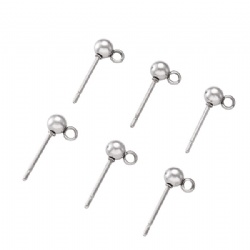 Stainless steel Earring ball stud